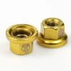 BLB Brick Lane Bikes Écrous De Piste Écrous D'essieu M10 Paire - HR - Or -Vélos Soldes 0014734 blb steel track nuts gold