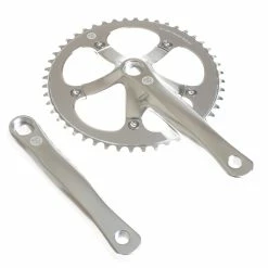BLB Brick Lane Bikes Pédalier Track 165mm 46T Argenté