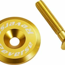 Reverse Capuchon De Casque Avec Vis En Aluminium - Or