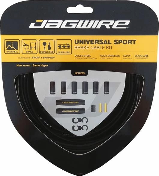 JAGWIRE Jeu De Câbles De Frein Universal Sport - Noir 3 JAGWIRE Jeu De Câbles De Frein Universal Sport - Noir