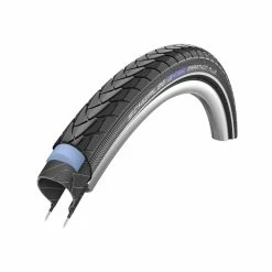Schwalbe Pneu Marathon Plus - 28x1,10 Pouces - SmartGuard - Bandes Réfléchissantes - Noir