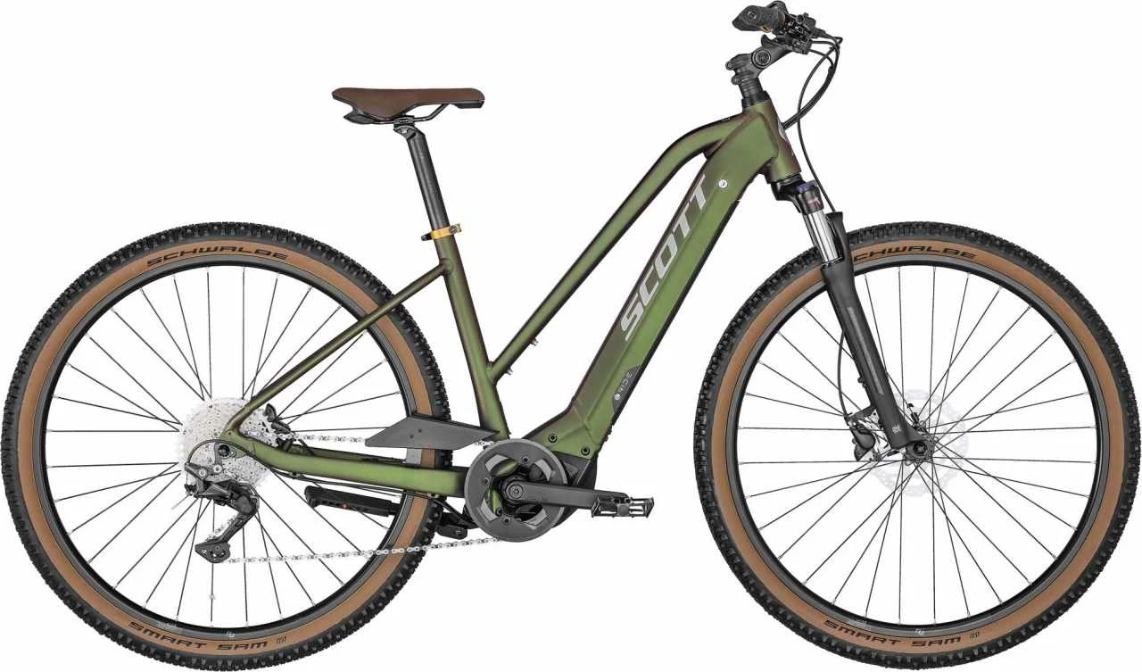 Scott Sub Cross ERIDE 10 Lady Beetle Green / Titanium Flash VTC électrique Femme 3 Scott Sub Cross ERIDE 10 Lady Beetle Green / Titanium Flash VTC électrique Femme