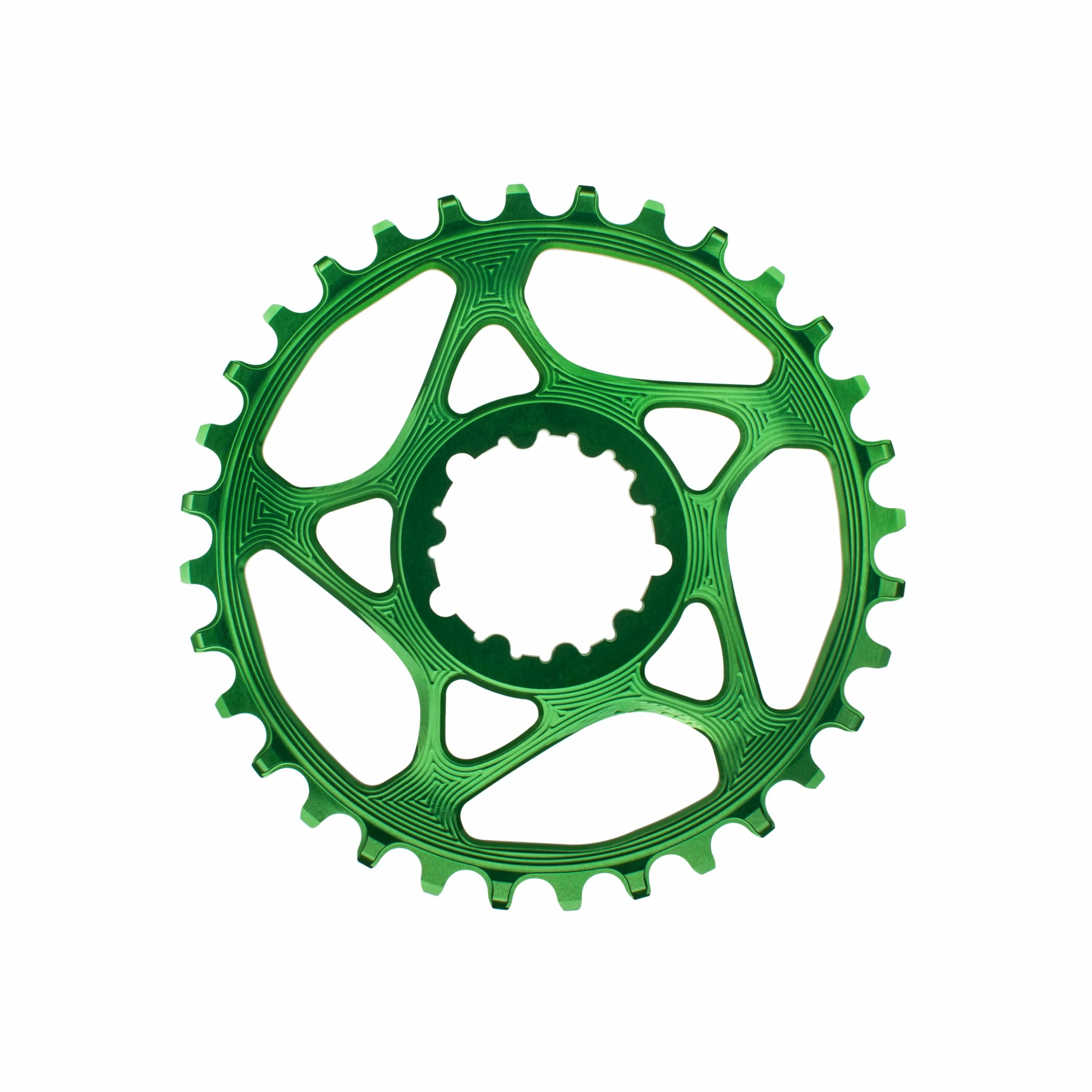 Absolute Black SRAM GXP Direct Mount Chainring - 4.5 Mm Offset - Green 3 Absolute Black SRAM GXP Direct Mount Chainring - 4.5 Mm Offset - Green