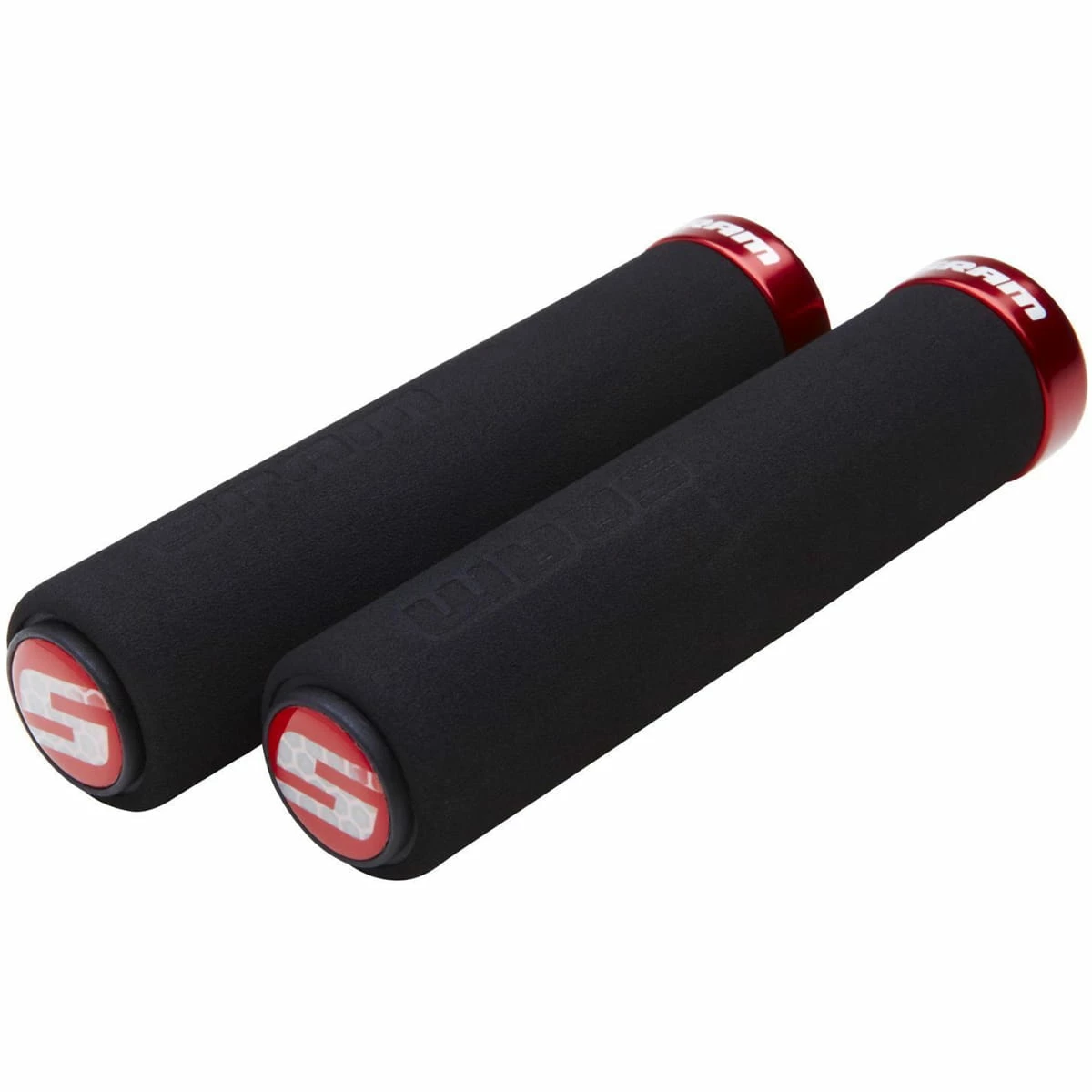 SRAM Poignées De Verrouillage En Mousse - Noir/Rouge 3 SRAM Poignées De Verrouillage En Mousse - Noir/Rouge