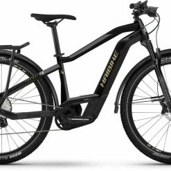 Haibike Trekking 11 Gloss Blk Metal / Tan Vélo Trekking électrique Homme