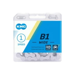 KMC Chaîne B1 Wide RB 1 Vitesse, 112 Maillons - Argent/gris