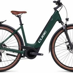 Cube Touring Hybrid ONE 500 Darkgreen N Green Vélo Trekking électrique Col De Cygne