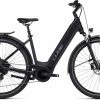 Cube Touring Hybrid Pro 625 Black N Metal Vélo Trekking électrique Col De Cygne