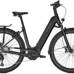 Kalkhoff Endeavour 5.B Advance+ Black Green Velo Trekking Electrique Col De Cygne