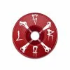 LOOSE RIDERS Stem Cap Bones - Rouge -Vélos Soldes 8553b