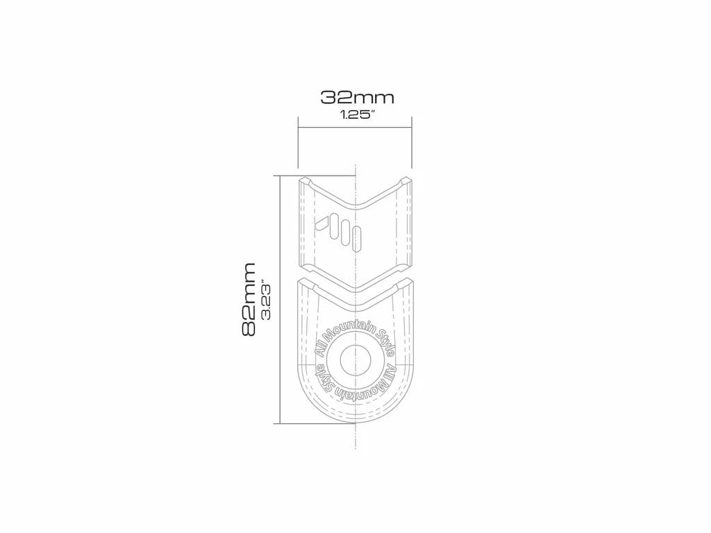 AMS - All Mountain Style Crank Defender - Protège-manivelle - Noir 4 AMS - All Mountain Style Crank Defender - Protège-manivelle - Noir – Image 2