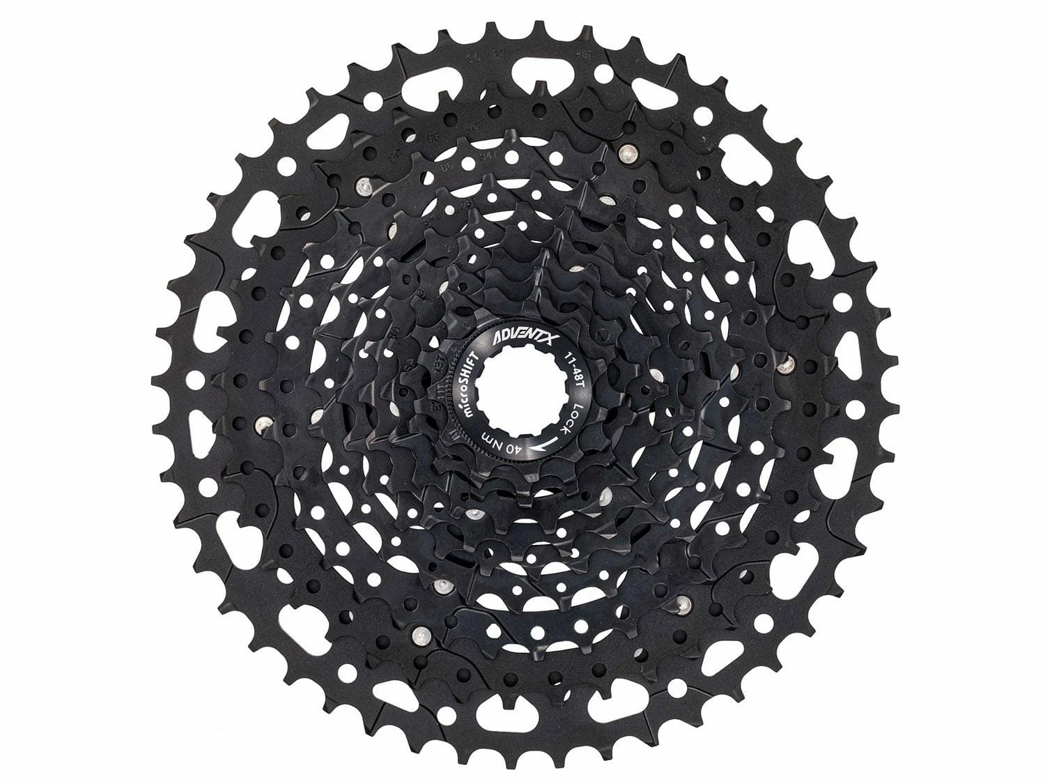 MICROSHIFT Advent X Cassette 10sp 11-48T Acier/aluminium - Black 3 MICROSHIFT Advent X Cassette 10sp 11-48T Acier/aluminium - Black