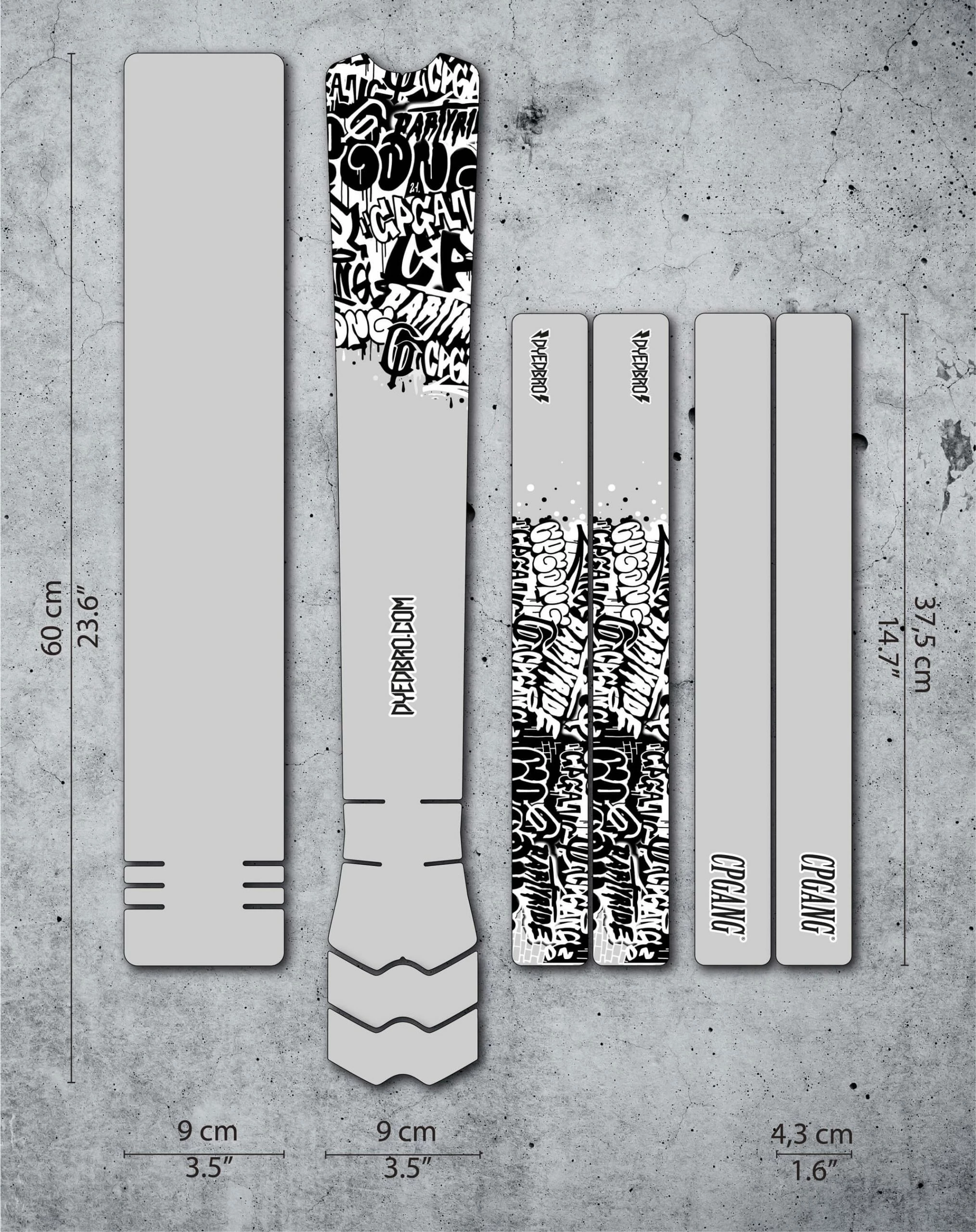 Dyedbro Kit De Protection Du Cadre - CP Gang 3 Dyedbro Kit De Protection Du Cadre - CP Gang