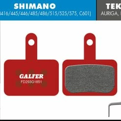 GALFER Patin De Frein Avancé - Shimano Deore BR-M4146/445/446/485/486/515/525/575, BR-C601