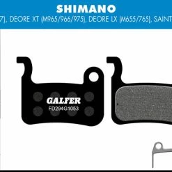 GALFER Patin De Frein Standard - Shimano Deore XT BR-M965/966/975, Deore LX BR-M655/765/775, Saint XT (04-07),