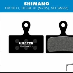 GALFER Patin De Frein Standard - Shimano XTR 2011 BR-M985, Deore XT BR-M785, SLX M666