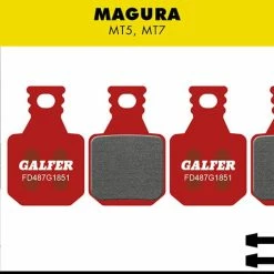 GALFER Plaquette De Frein Avancée - Magura MT5, MT7