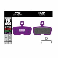 GALFER Plaquette De Frein E-Bike G1652 Avid Code - Violet