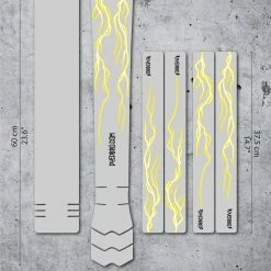 Dyedbro Kit De Protection Du Cadre - Lightning - Jaune Mat
