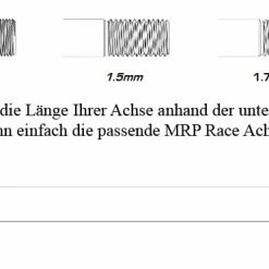 Mrp Essieu Arrière 1.5 Rétrofittable - Noir -Vélos Soldes MRP Achslange komplett