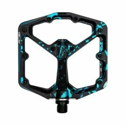 Crankbrothers Pédale De Plateforme Stamp 7 Large - Splatter Limited Edition Black/Blue