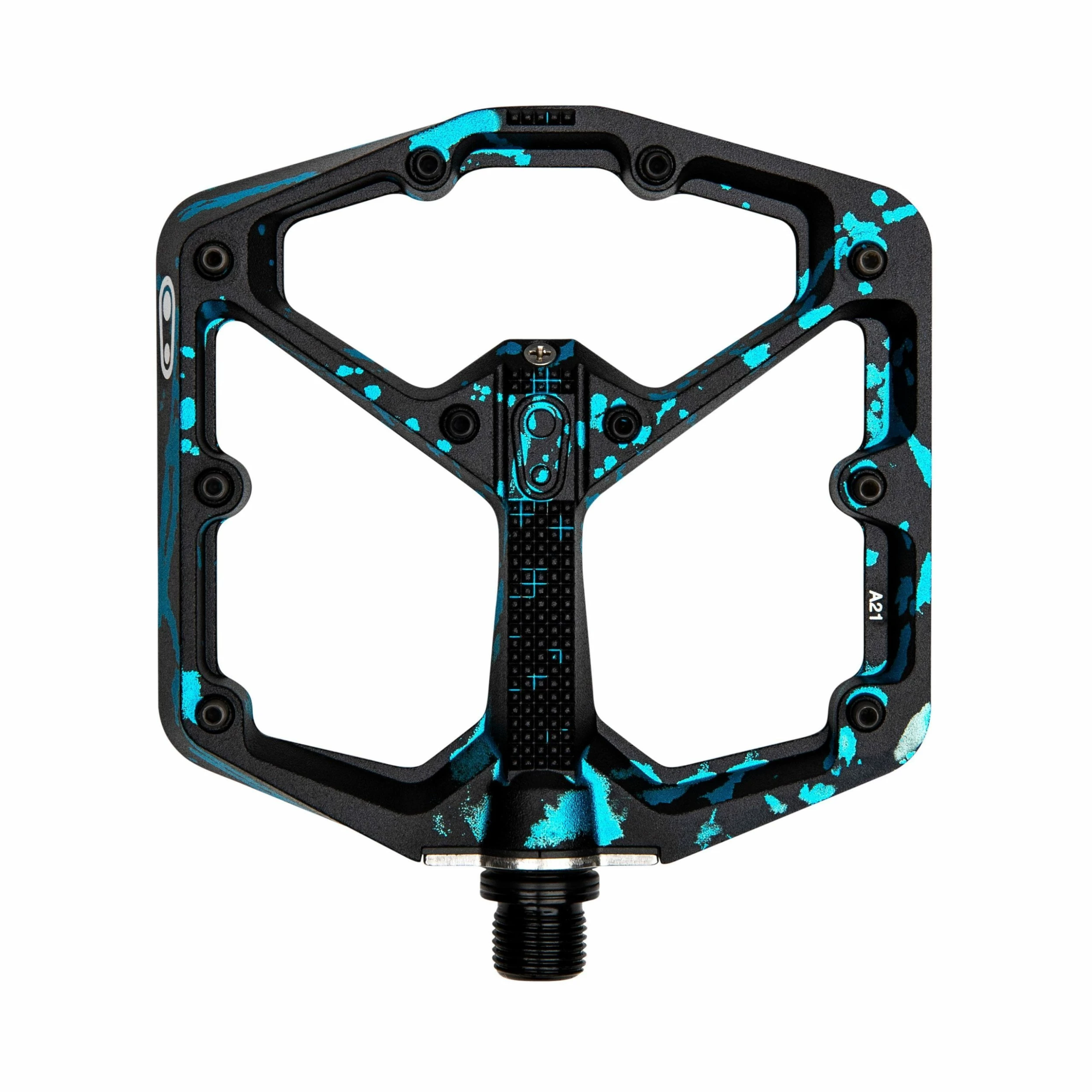 Crankbrothers Pédale De Plateforme Stamp 7 Large - Splatter Limited Edition Black/Blue 3 Crankbrothers Pédale De Plateforme Stamp 7 Large - Splatter Limited Edition Black/Blue
