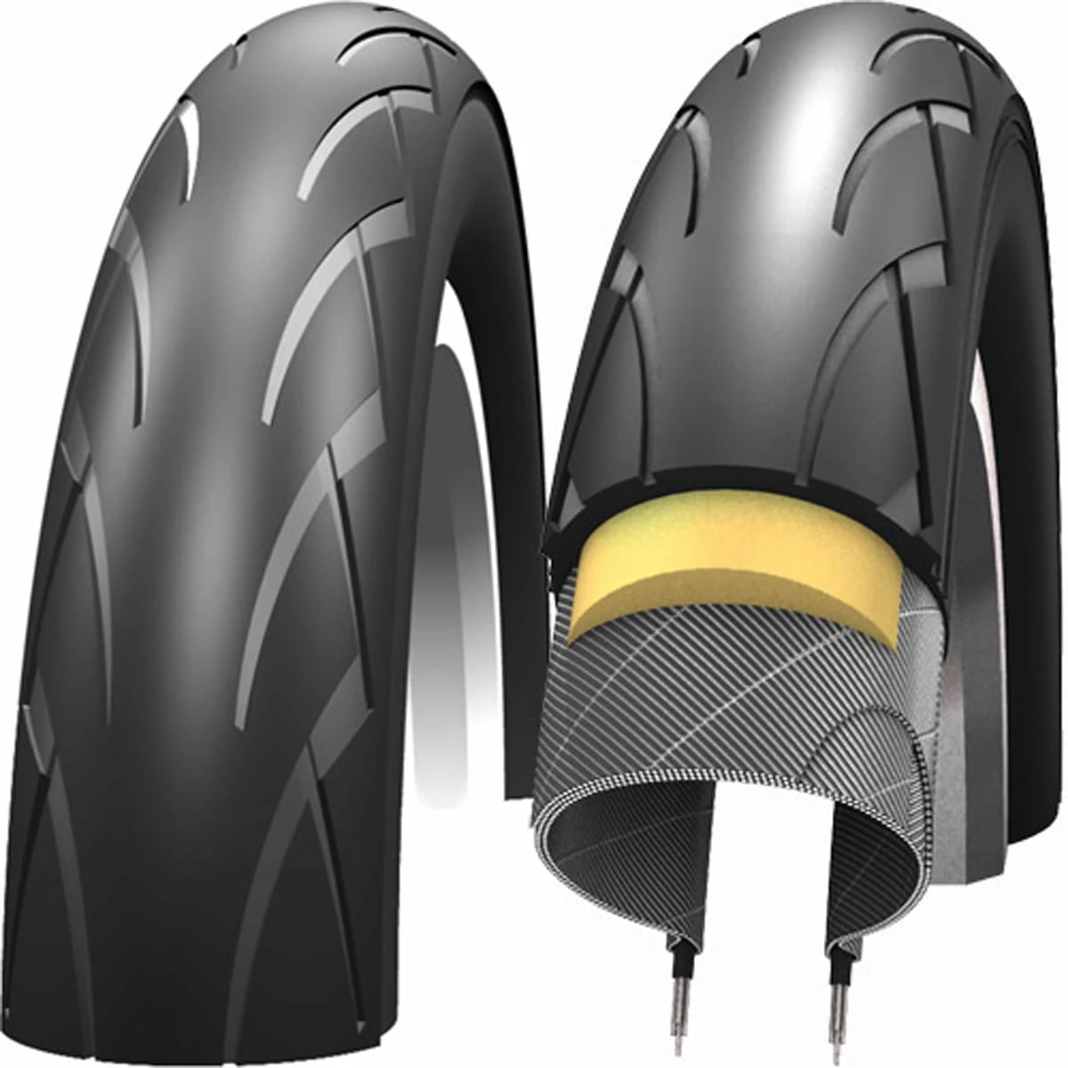 Schwalbe Pneu Pour Poussette Kid Plus - 14x1.75 Pouces - PunctureGuard 3 Schwalbe Pneu Pour Poussette Kid Plus - 14x1.75 Pouces - PunctureGuard