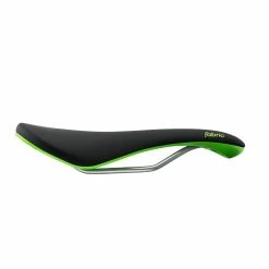 Fabric Selle Scoop Elite Radius - Noir/Vert -Vélos Soldes Scoop elite radius saddle black green FA SAD 0041