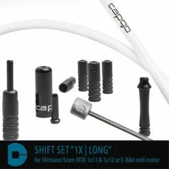 CAPGO Kit De Changement De Vitesse BL Shimano/Sram MTB 1x11 / 1x12 Ou E-bike Mid-motor - Blanc