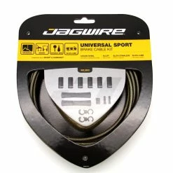JAGWIRE Jeu De Câbles De Frein Universal Sport - Carbone/argenté