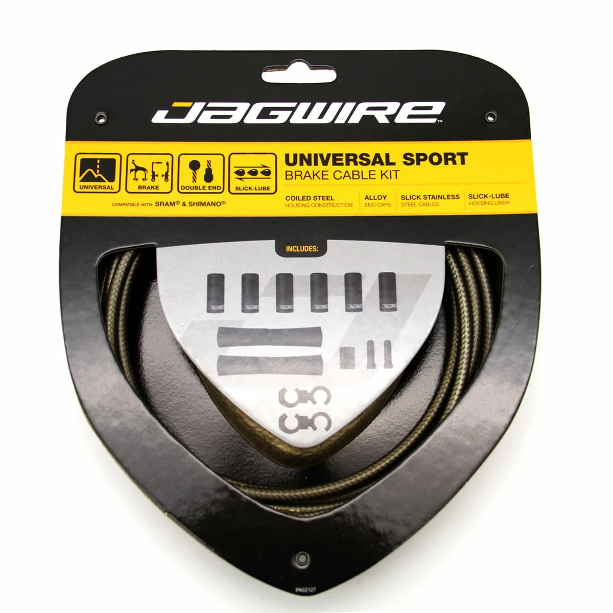 JAGWIRE Jeu De Câbles De Frein Universal Sport - Carbone/argenté 3 JAGWIRE Jeu De Câbles De Frein Universal Sport - Carbone/argenté