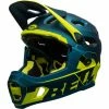 Casque Bell Super DH MIPS Bleu/Jaune Fluo -Vélos Soldes casque bell super dh mips bleu jaune fluo