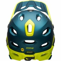 Casque Bell Super DH MIPS Bleu/Jaune Fluo -Vélos Soldes casque bell super dh mips bleu jaune fluo 3