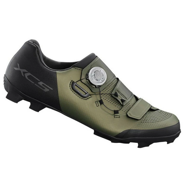 Chaussures VTT Shimano XC5 Vert Mousse 3 Chaussures VTT Shimano XC5 Vert Mousse