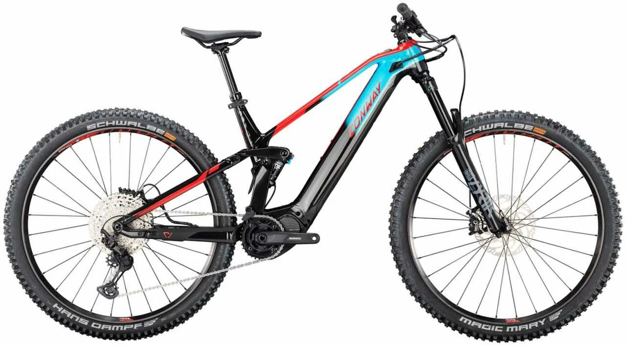 Conway EWME 4.9 720 Turquoise Fade / Red VTT Tout Suspendu électrique 3 Conway EWME 4.9 720 Turquoise Fade / Red VTT Tout Suspendu électrique