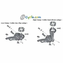 Dérailleur Avant Shimano Deore XT FD-M8025-E - Top Swing -Vélos Soldes derailleur avant shimano deore xt fd m8025 e top swing 1