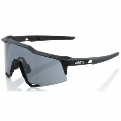 Lunettes 100% Speedcraft Noir Soft Tact / Verre Fumé