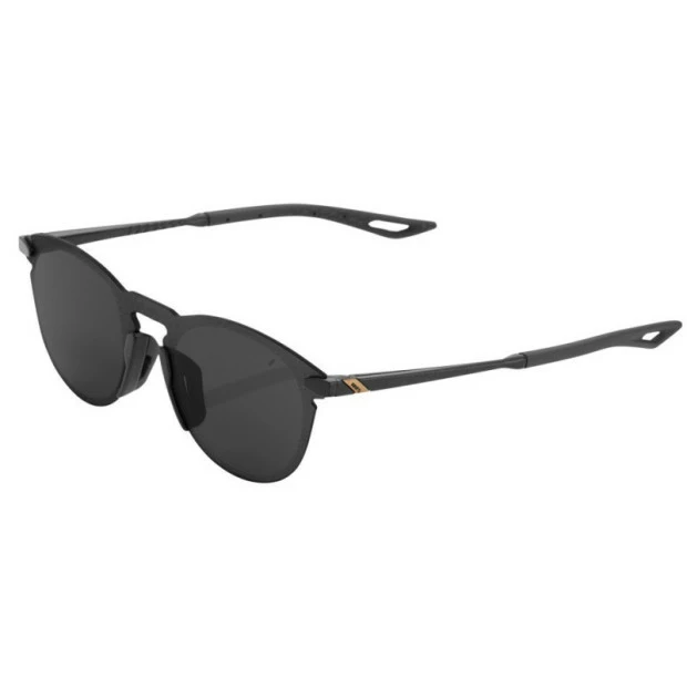 Lunettes Solaires 100% Legere UltraCarbon Round Noir Poli / Verres Fumés 3 Lunettes Solaires 100% Legere UltraCarbon Round Noir Poli / Verres Fumés