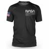 Maillot Manches Courtes Loose Riders Nasa Flight Crew Noir -Vélos Soldes maillot manches courtes loose riders nasa flight crew noir