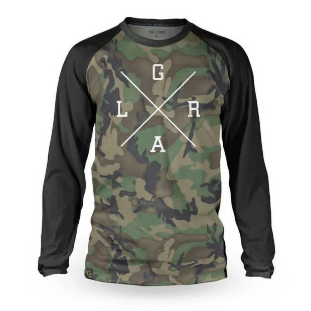 Maillot VTT Manches Longues Loose Riders Camo Raglan Vert Forêt 3 Maillot VTT Manches Longues Loose Riders Camo Raglan Vert Forêt