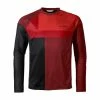 Maillot VTT Manches Longues Vaude Moab LS VI Rouge Brillant -Vélos Soldes maillot vtt manches longues vaude moab ls vi rouge brillant