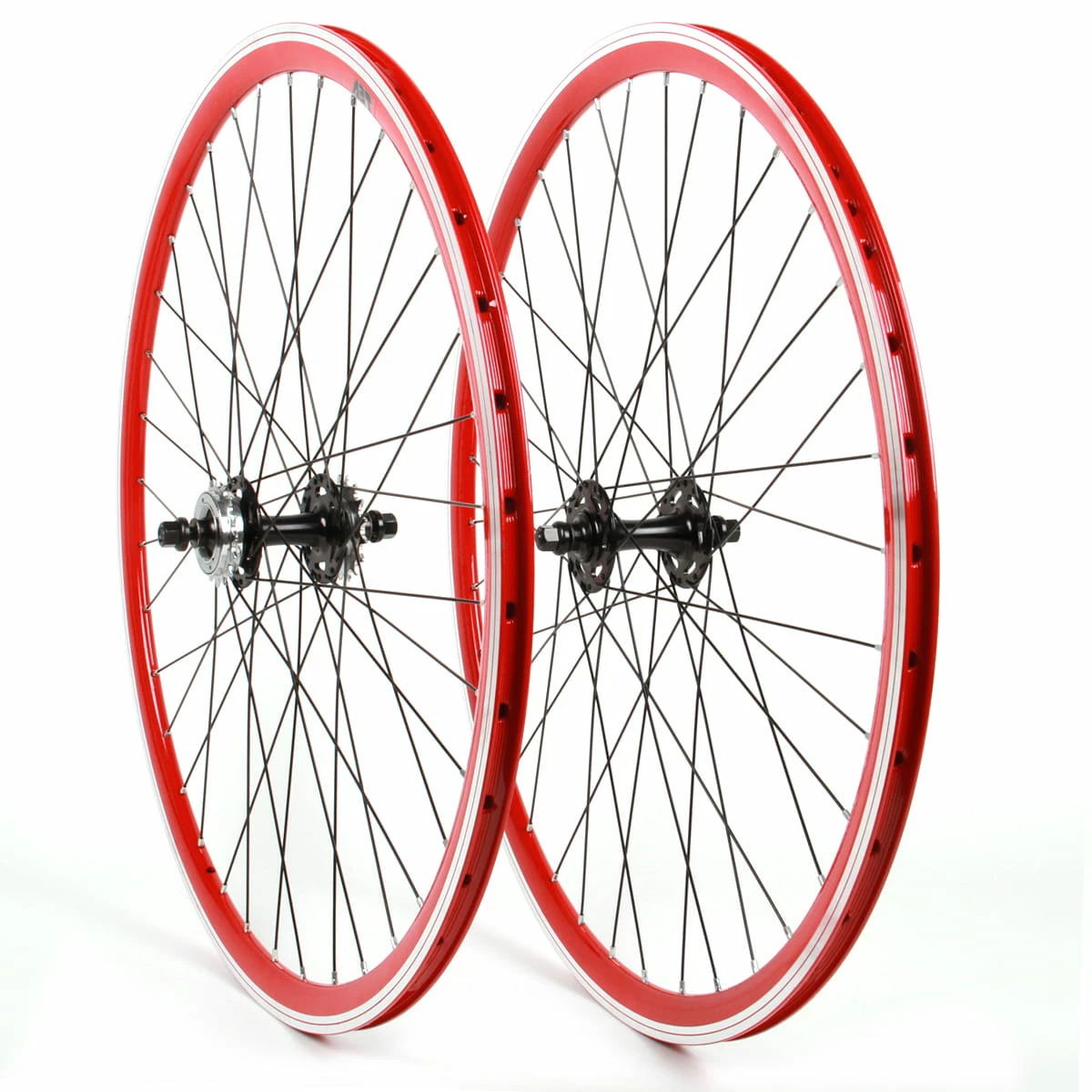 Point-Racing Paire De Roues Singlespeed Fixie 28 Pouces - Rouge 3 Point-Racing Paire De Roues Singlespeed Fixie 28 Pouces - Rouge