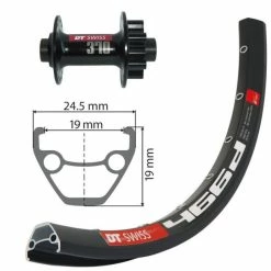 Dt-swiss Roue Avant VTT DT Swiss D466 27,5" Tubeless Ready Disque 6 Trous