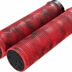TRUVATIV Descendant Lockring Grips - Rouge-Noir Marbré