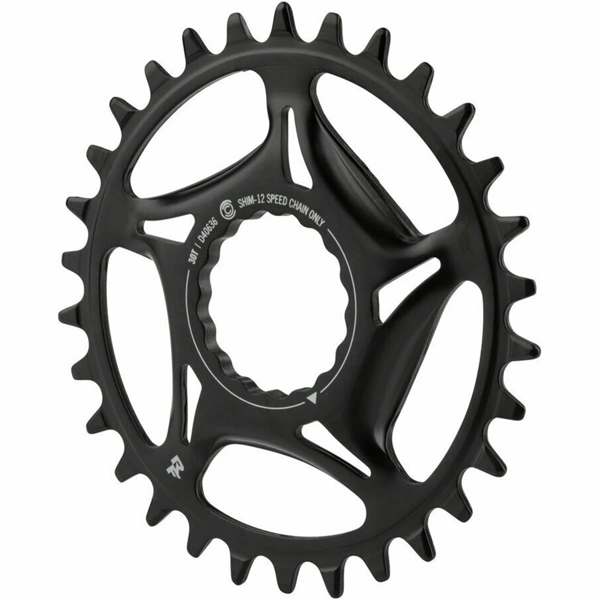 Race Face Plateau DM Cinch Acier 12 Vitesses Shimano 30 Dents - Noir 3 Race Face Plateau DM Cinch Acier 12 Vitesses Shimano 30 Dents - Noir