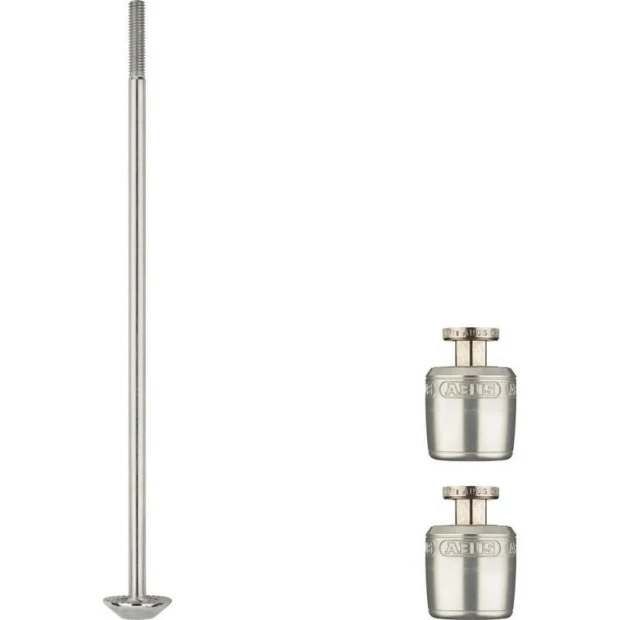 Set De Blocage De Roues Abus Nutfix M5 Argent - 135 Mm 3 Set De Blocage De Roues Abus Nutfix M5 Argent - 135 Mm