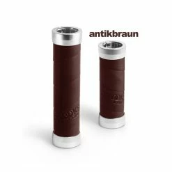 BROOKS Poignées De Guidon En Cuir Véritable Pour Manettes De Vitesse Twist - 100/130mm - Antique