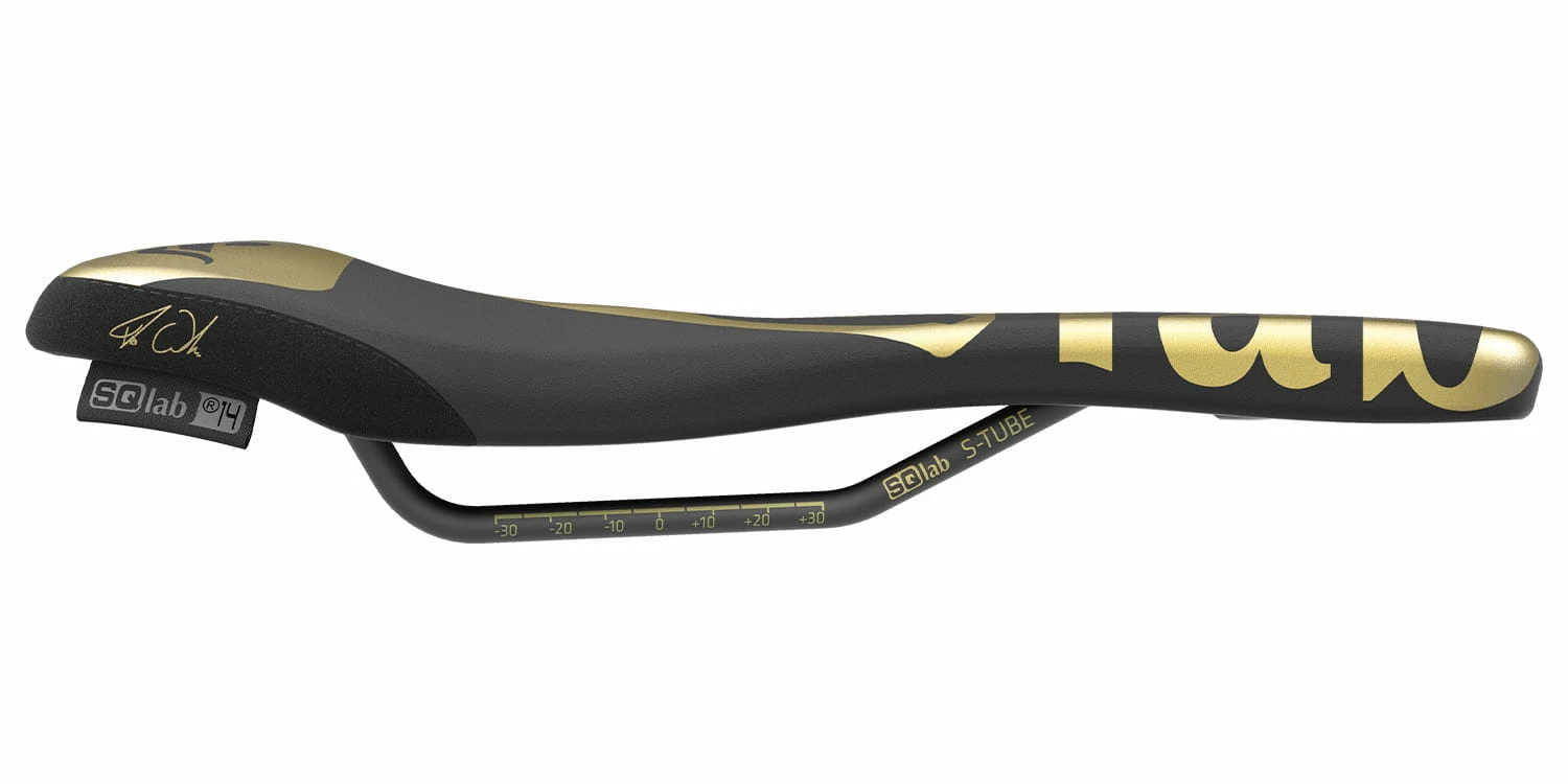 Sqlab 611 Ergowave Fabio Wibmer - Selle - S - Tube - Noir/Doré 4 Sqlab 611 Ergowave Fabio Wibmer - Selle - S - Tube - Noir/Doré – Image 2
