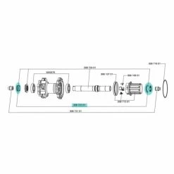 Support D'axe De Roue Arrière ITS4 135 Mm Mavic - 30872201