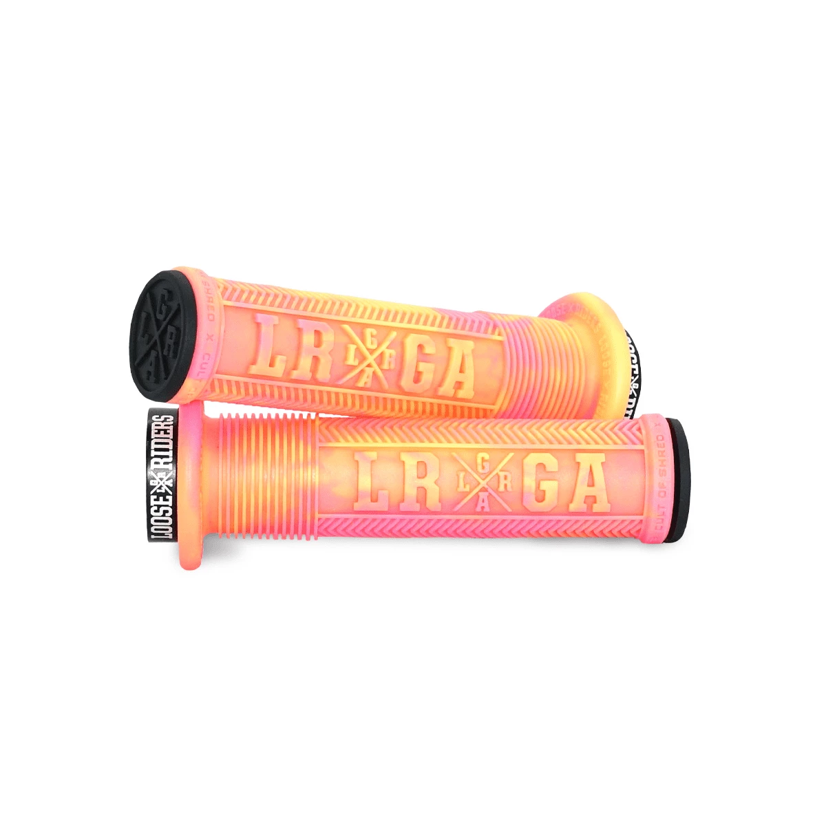 LOOSE RIDERS C/S Grips - Jaune/Rose 3 LOOSE RIDERS C/S Grips - Jaune/Rose